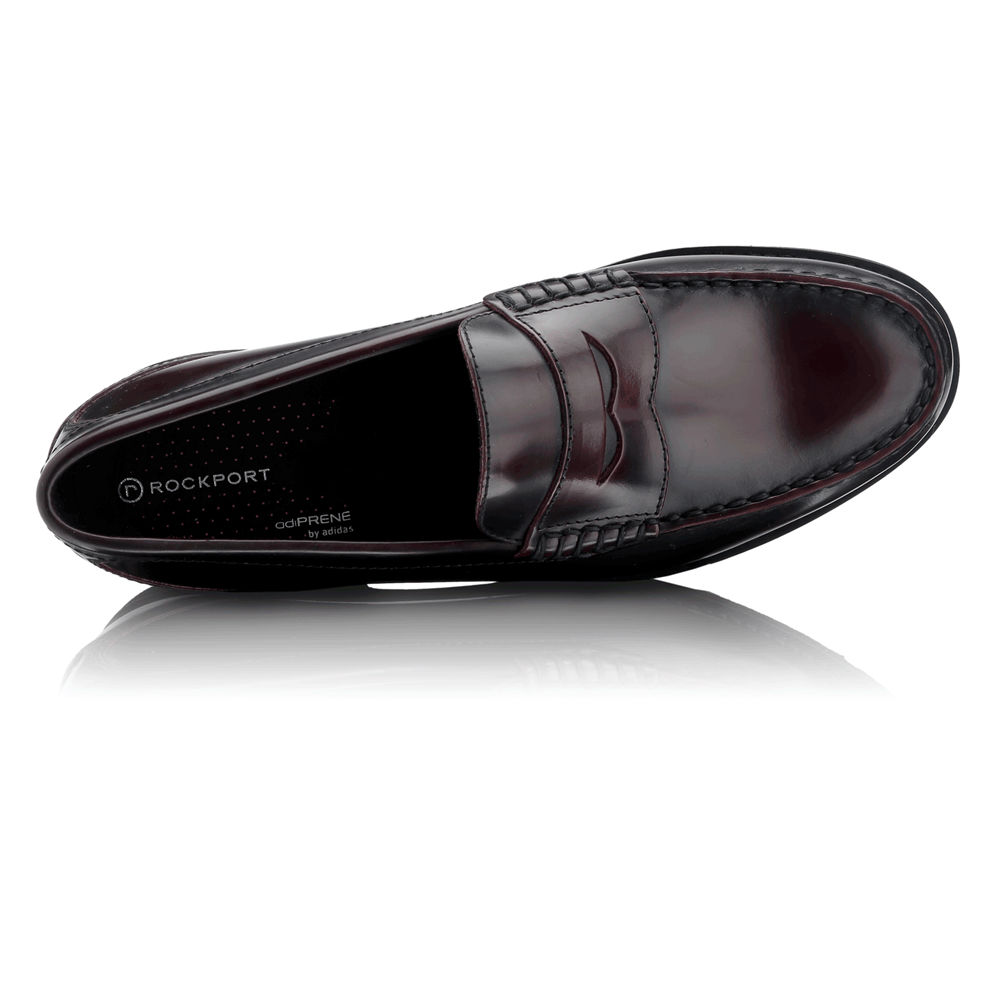 Rockport Loafers For Mens Burgundy - Shakespeare Circle - EQ5082419